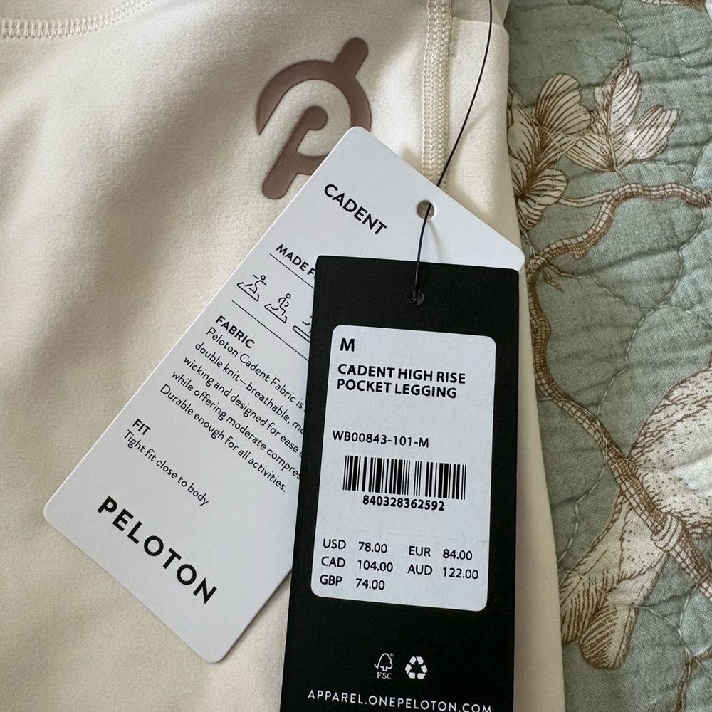Peloton Cadent High Rise Leggings with Pocket- M